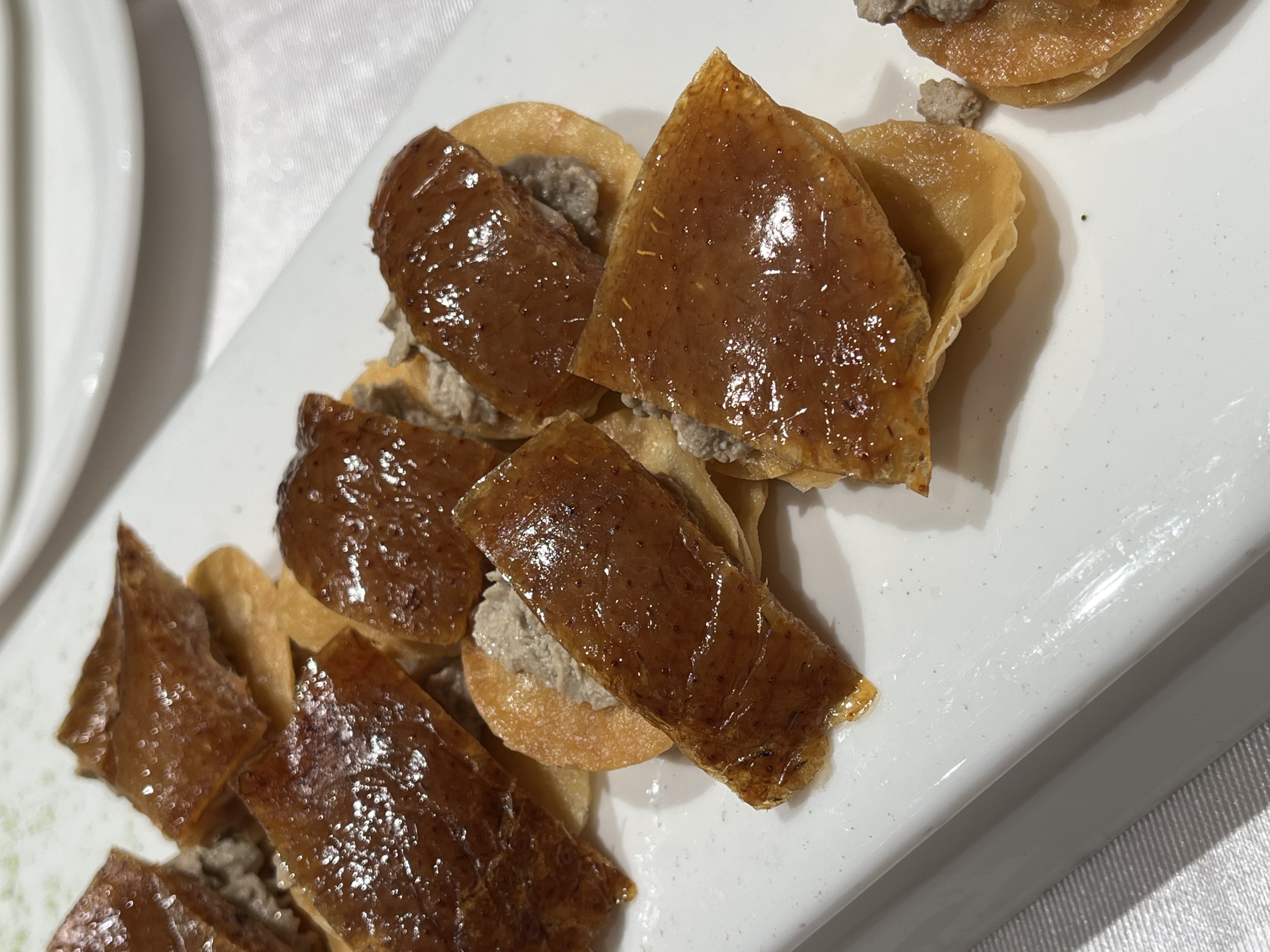 Peking duck pancake bites
