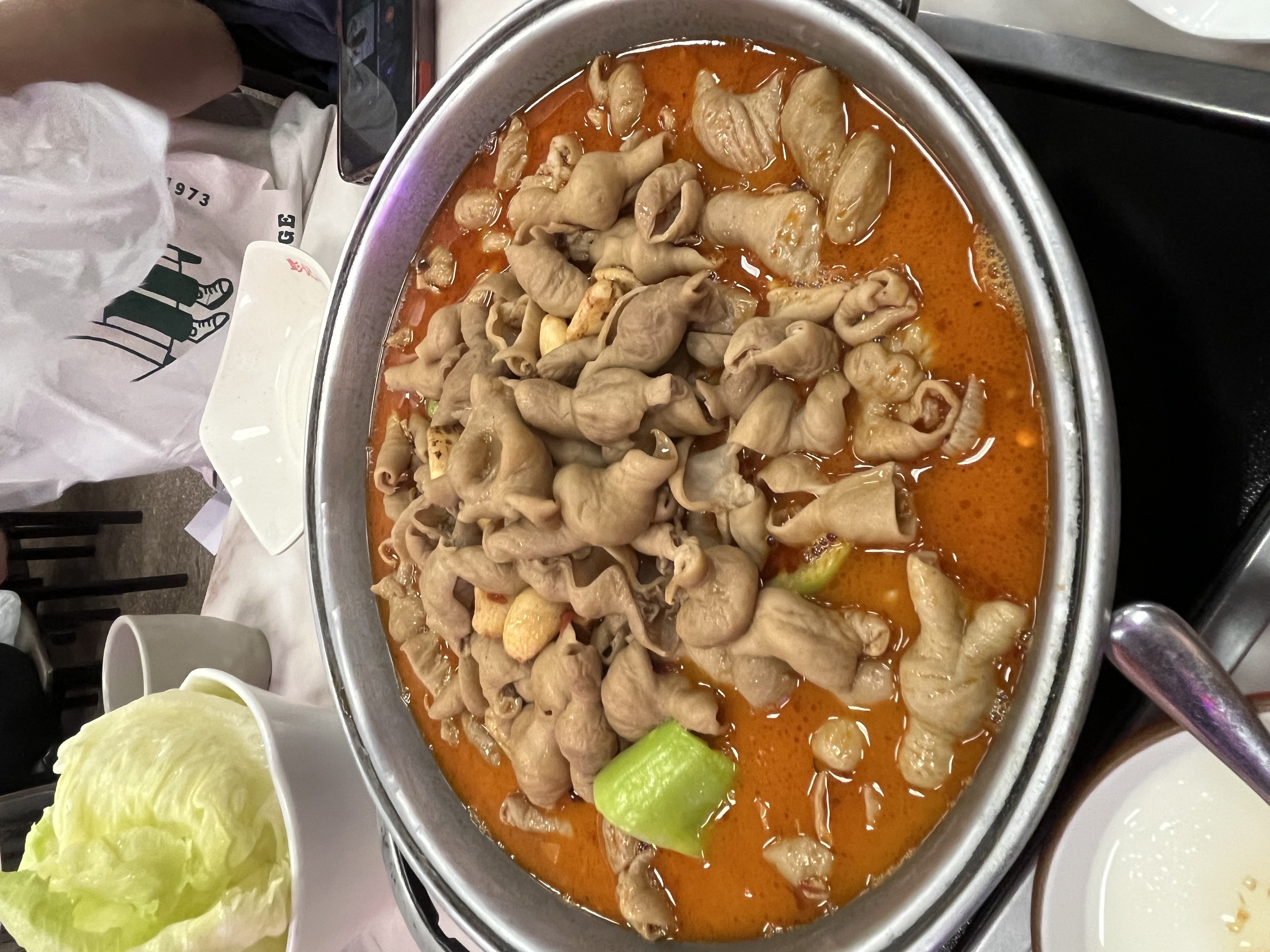 Spicy intestine hotpot