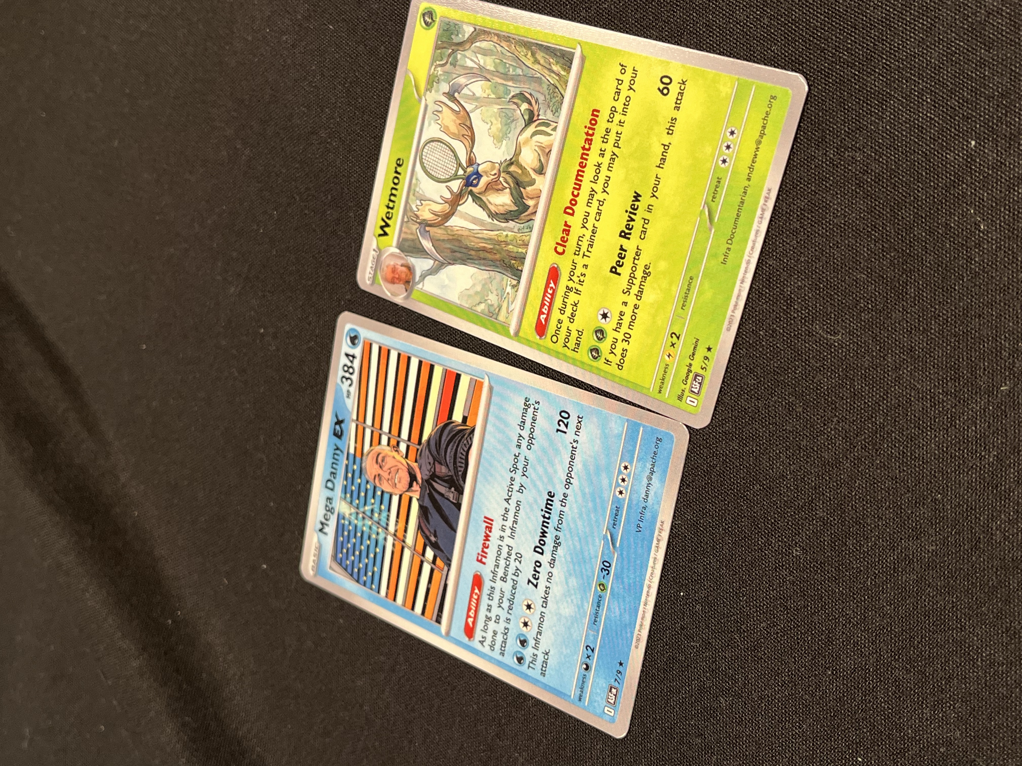 ASF-edition Pokémon (Inframon) card faces